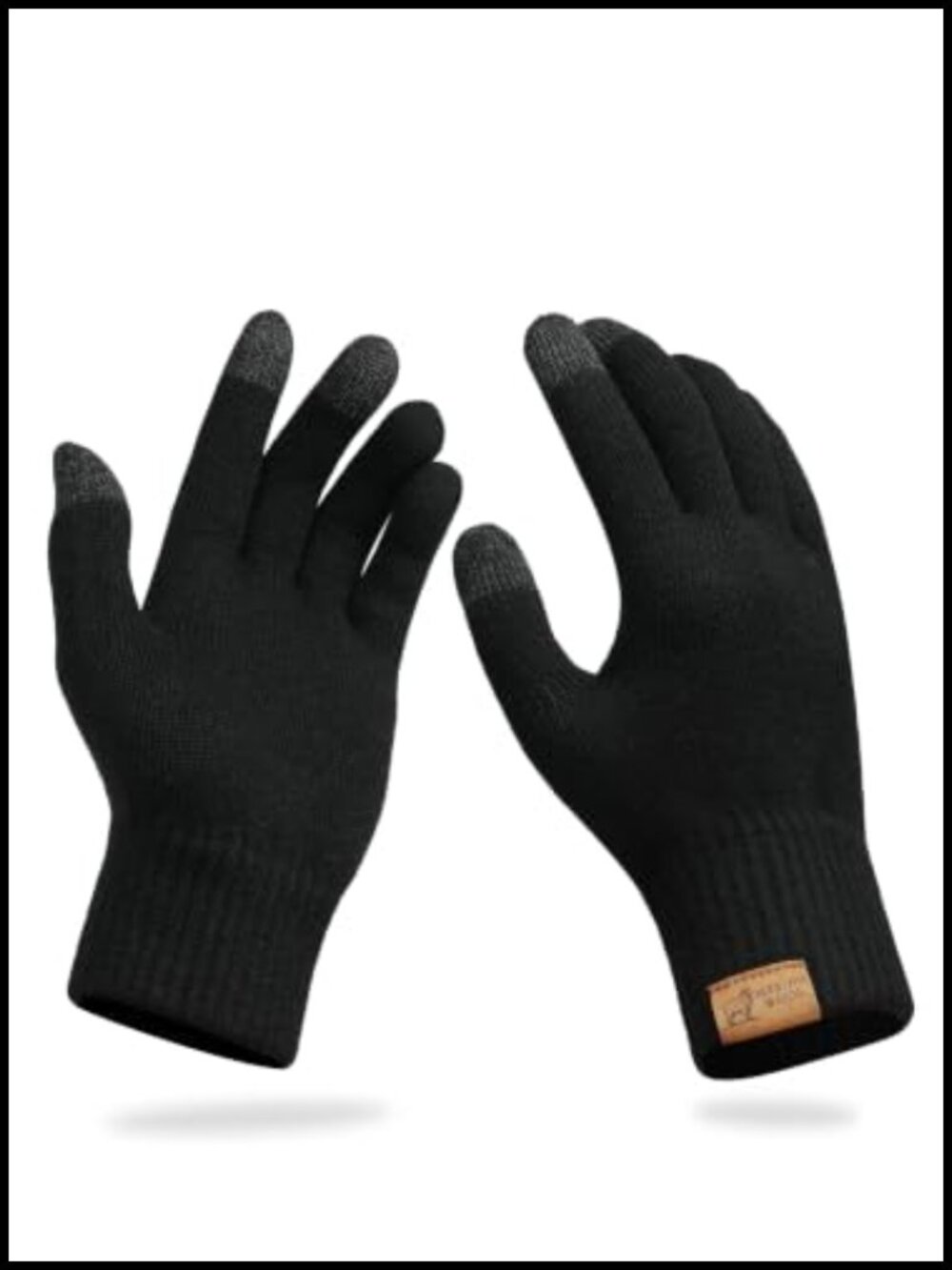 Merino Wool Winter Gloves Touchscreen Warm Knit Cold Weather